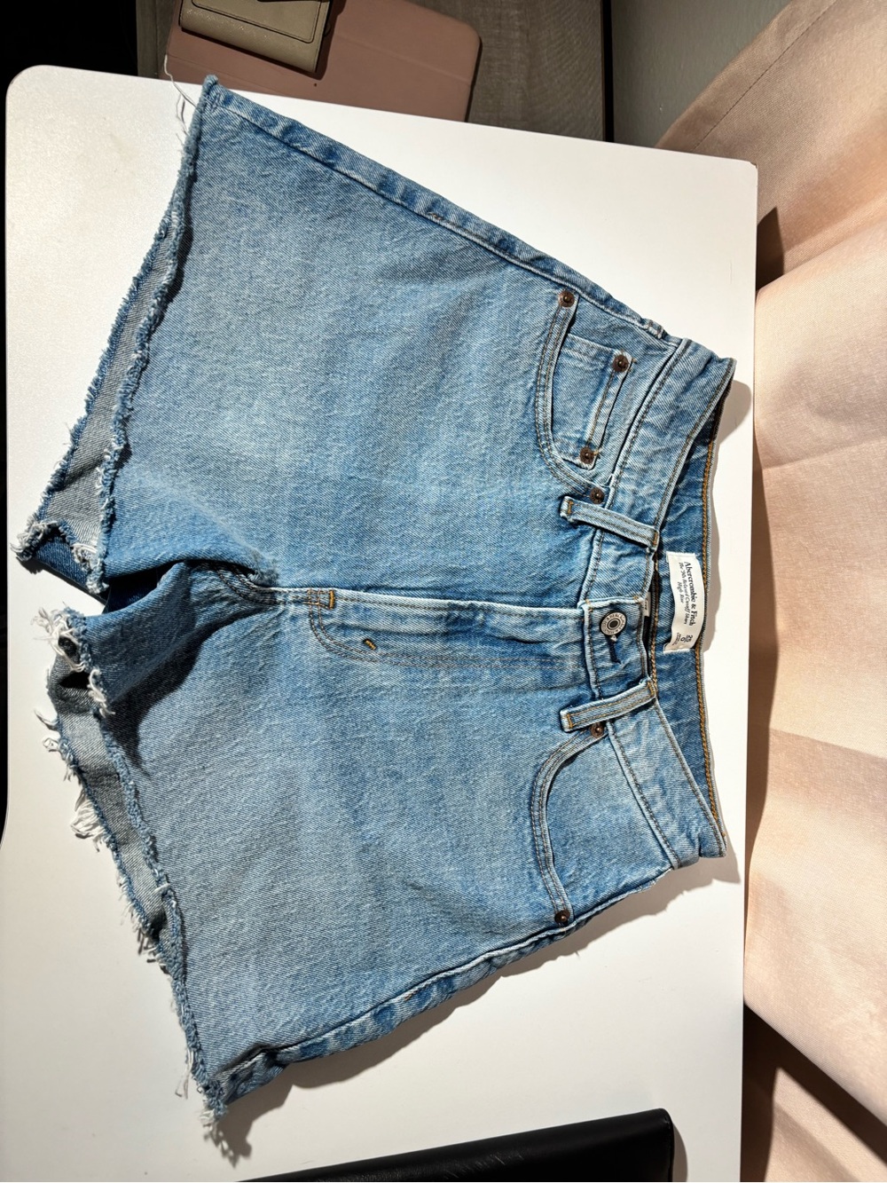 Abercrombie & Fitch Light Blue Denim Cutoff Shorts